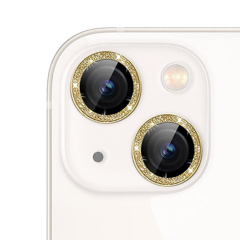 For iPhone 14 Glitter Sparkle Tempered Glass Camera Lens Protector CMA003