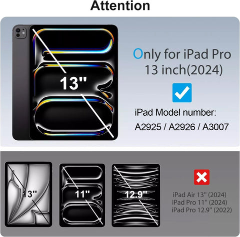 For Apple iPad Pro 13 inch M4 2024 Tempered Glass Screen Protector